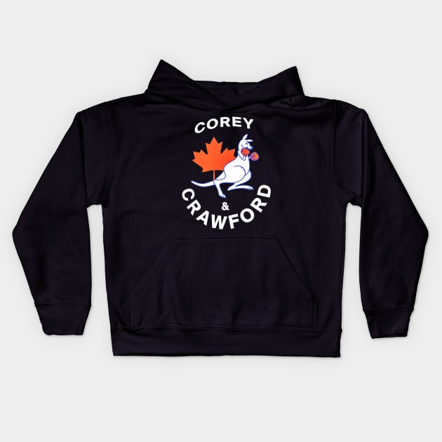 crawford collins Kids Hoodie by ae hus